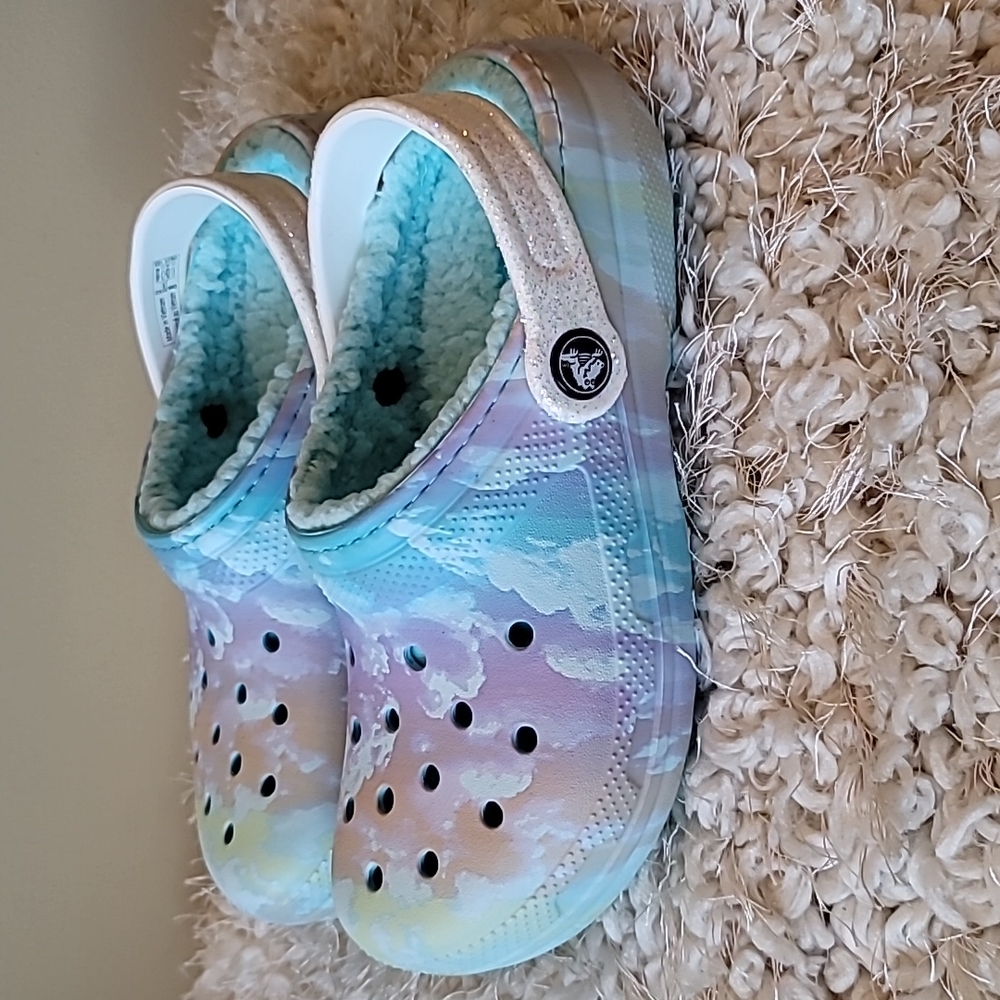 crocs Classic Tie-dye Lined Clogs
